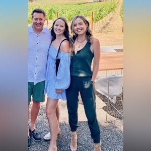 Olive Green Chiffon Jump Suit